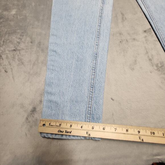 Vintage Moda Intl Jeans Womens 6 Petite Slim Light Wash USA Classic 90s Denim - Picture 5 of 10